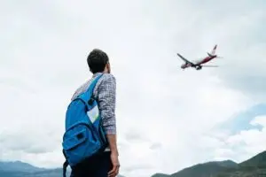 Man missing his flight