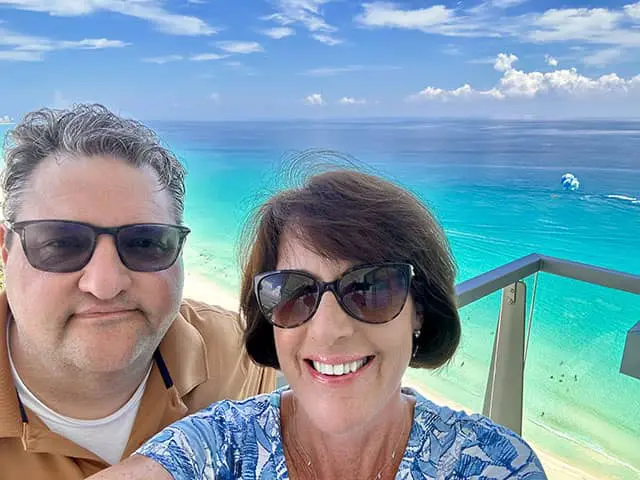 Jen and Joel at Secrets the Vine Cancun