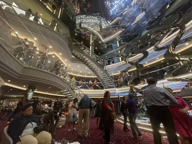 Limited seating at Infinity Atrium on MSC Meraviglia