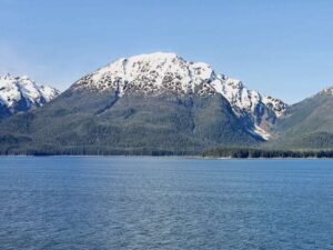 Snow capped mountains in Alaska