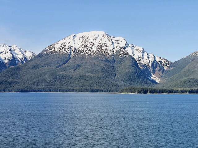 Snow capped mountains in Alaska