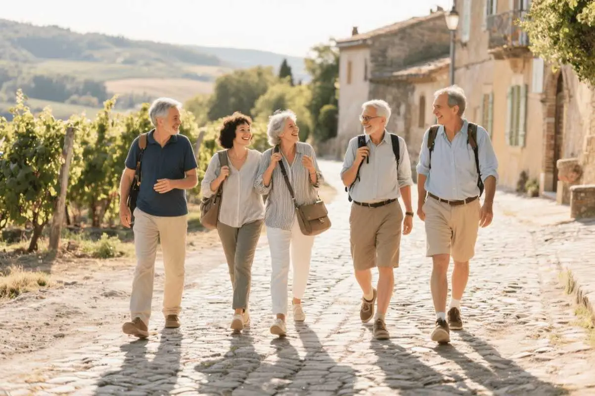 group-journey - Best Travel Agents in NJ - JJ Travel Associates Group of people walking on a tour