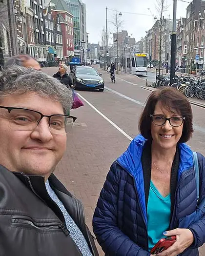J and J in Amsterdam - Best Travel Agents in NJ - JJ Travel Associates Jennifer and Joel in Amsterdam