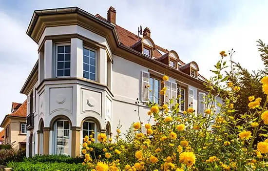 Classic french house in residential district of Strasbourg - Best Travel Agents in NJ - JJ Travel Associates See beautiful architecture and Spring flowers on the Tulip Time River cruise.