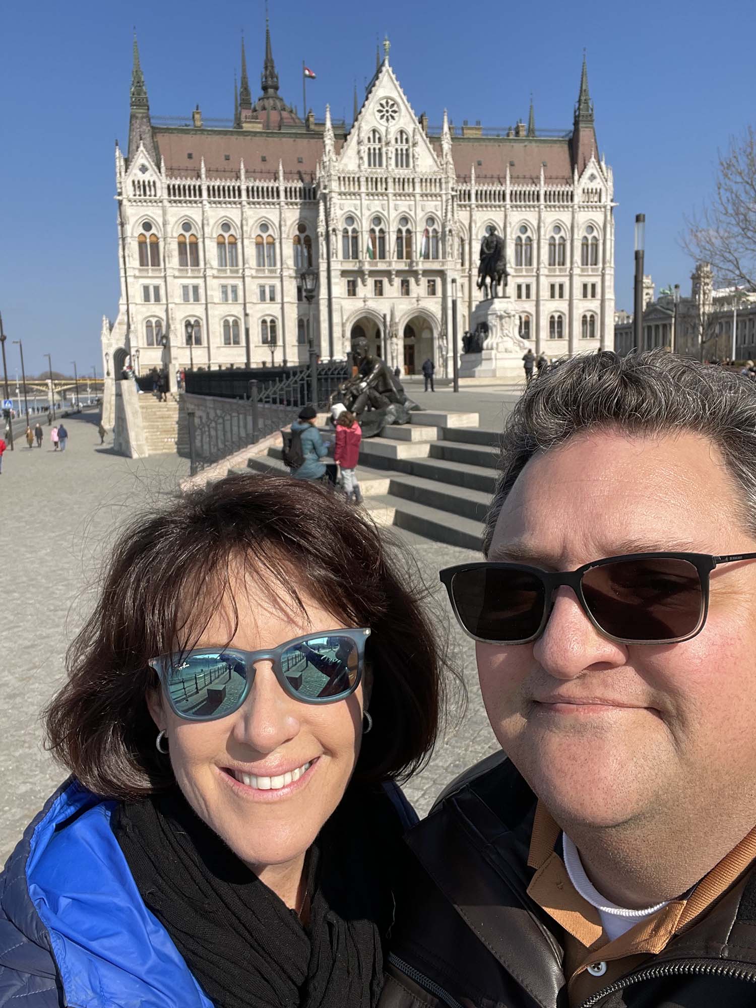 Jen and Joel in Budapest