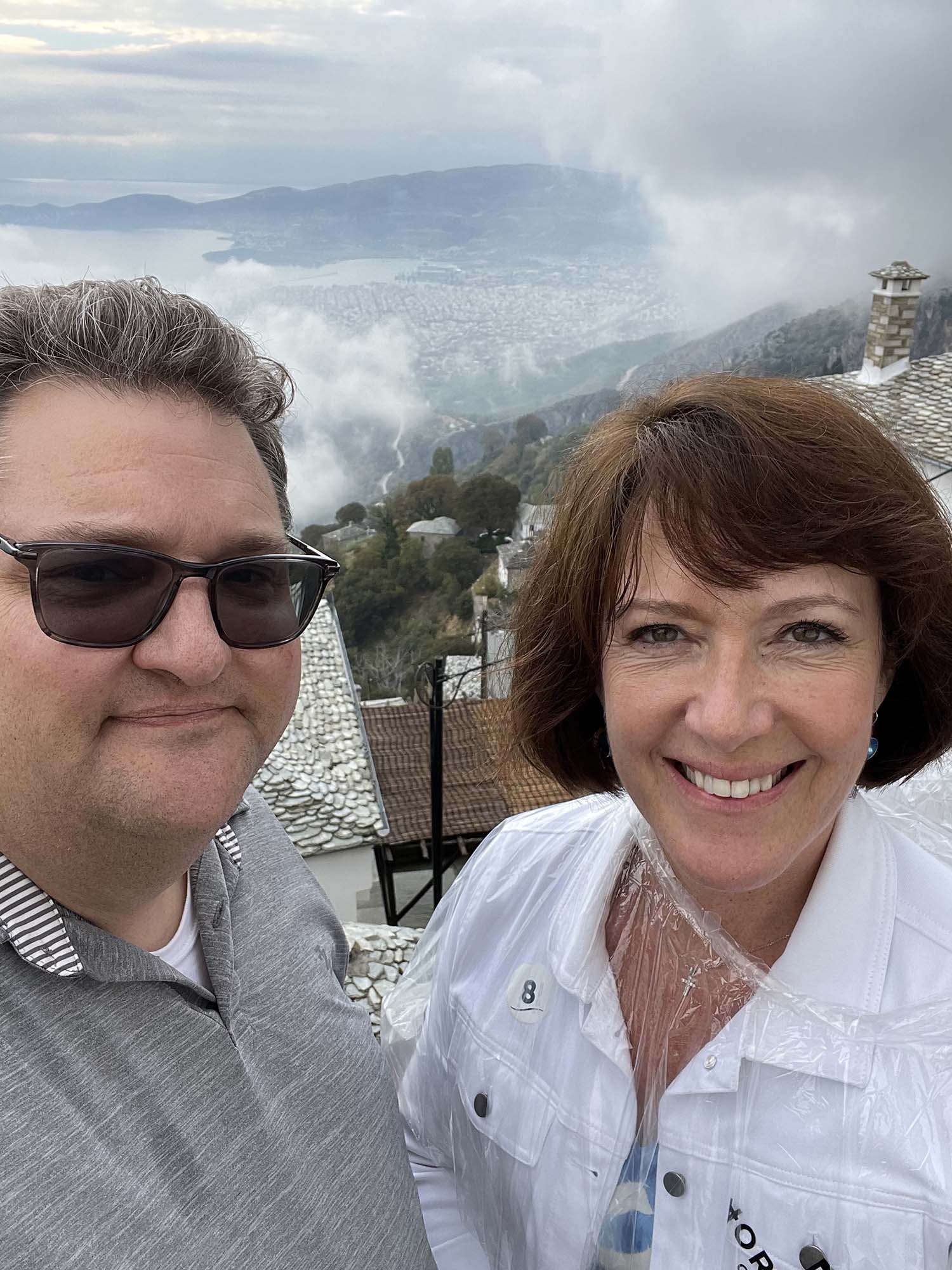 Jen and Joel in Greece