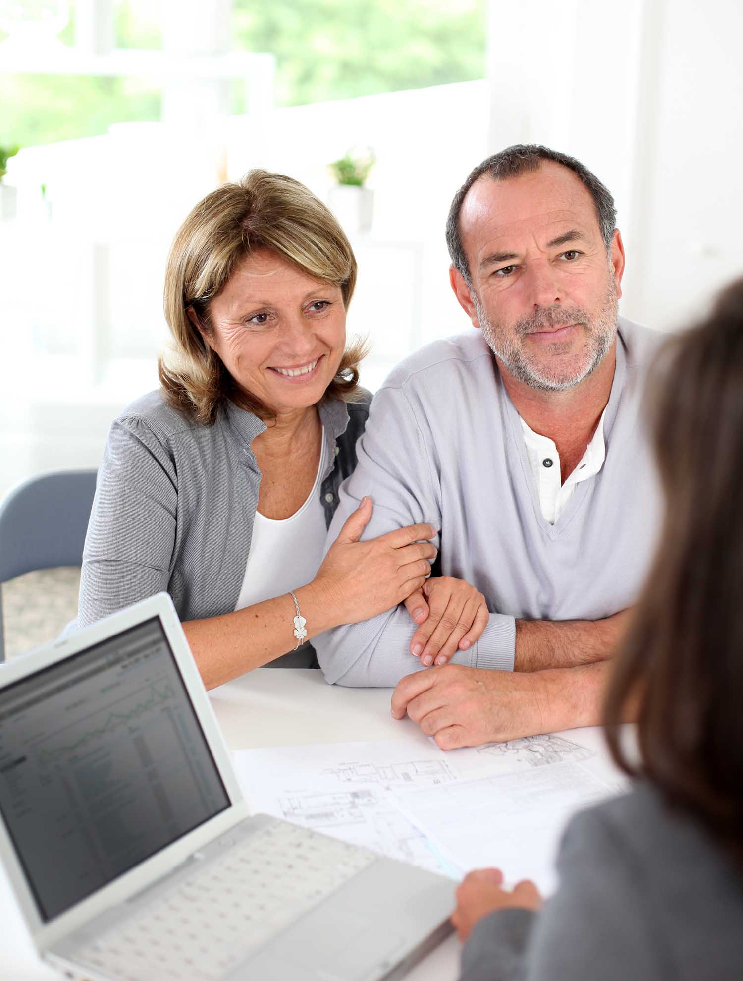 Couple meeting an advisor