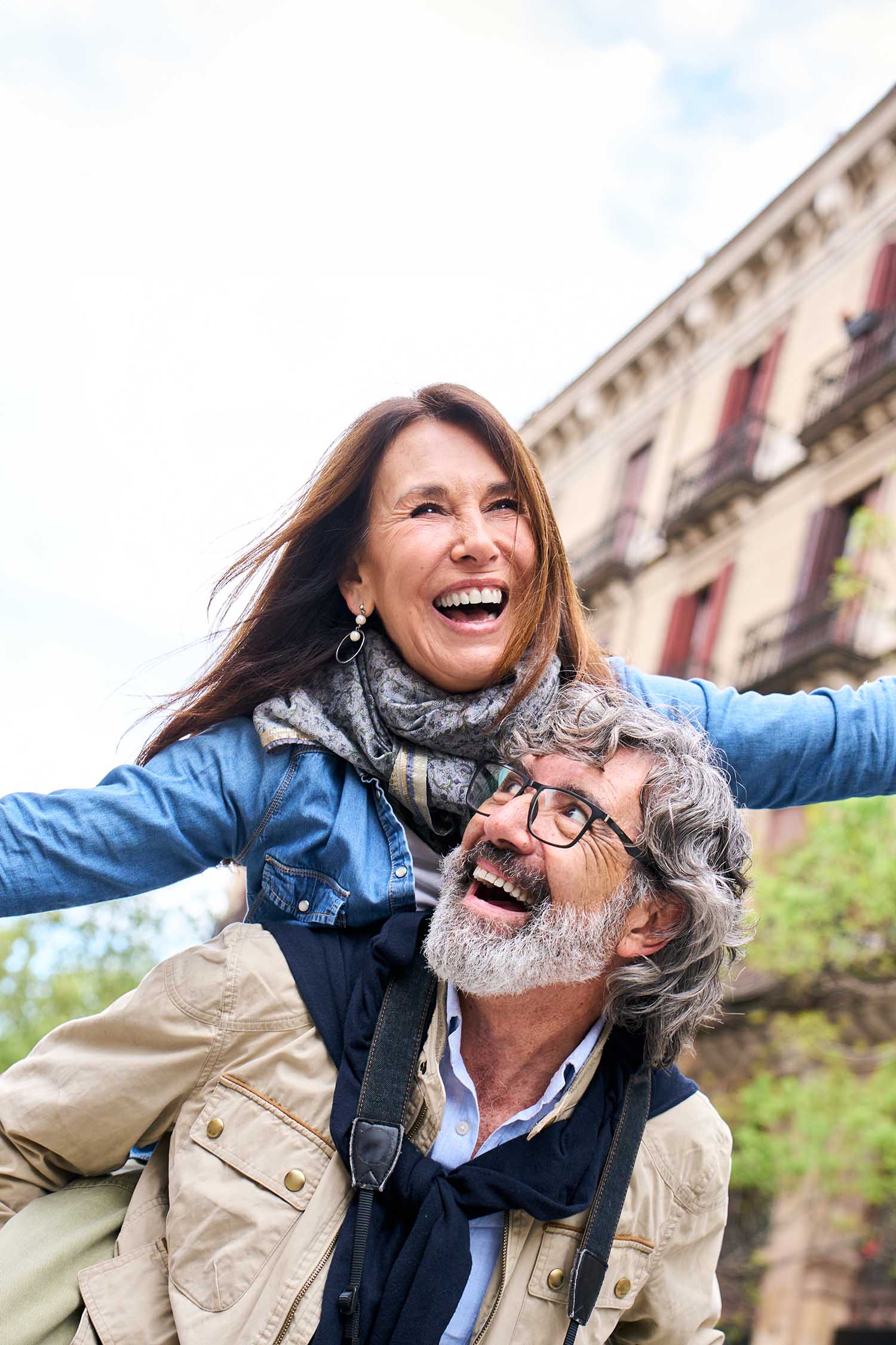 Couple having fun on vacation