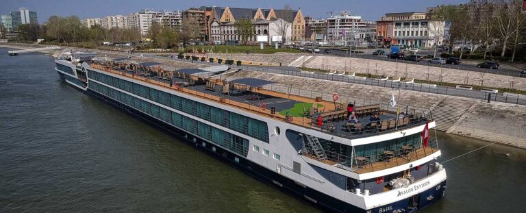 Avalon Envision docked in a city