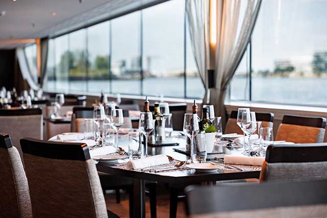 Vista dining room on Avalon river cruises