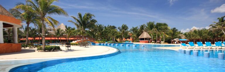 Beautiful pool at an all inclusive resort