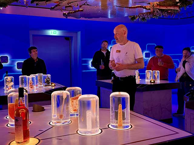 Interactive experience at the Johnnie Walker tour Edinburgh, Scotland